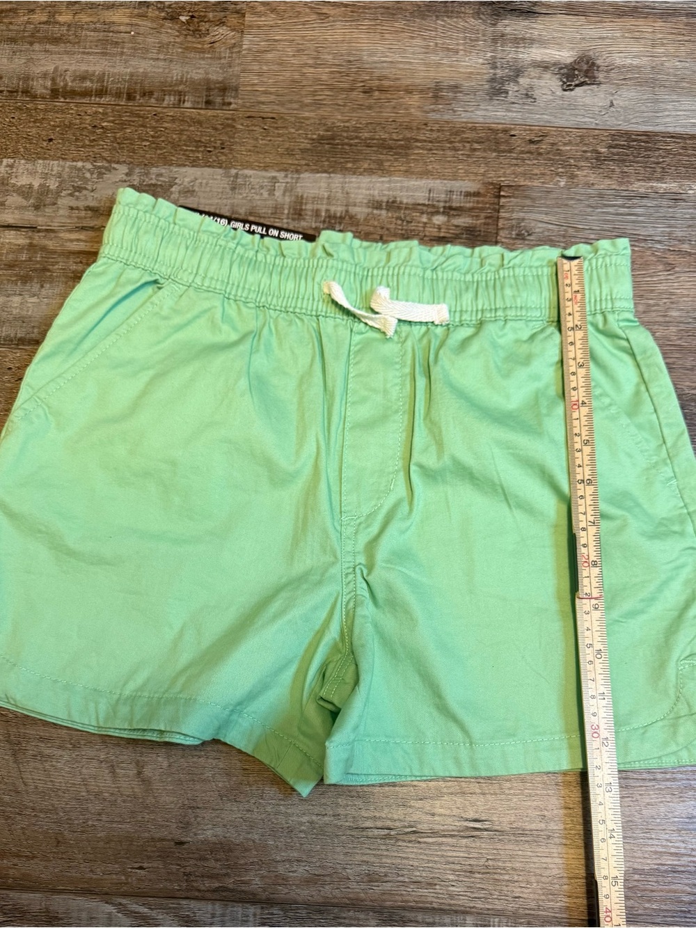 GAP Light Green Athletic Drawstring Shorts NWT Size 14 / 16 - Picture 3 of 8